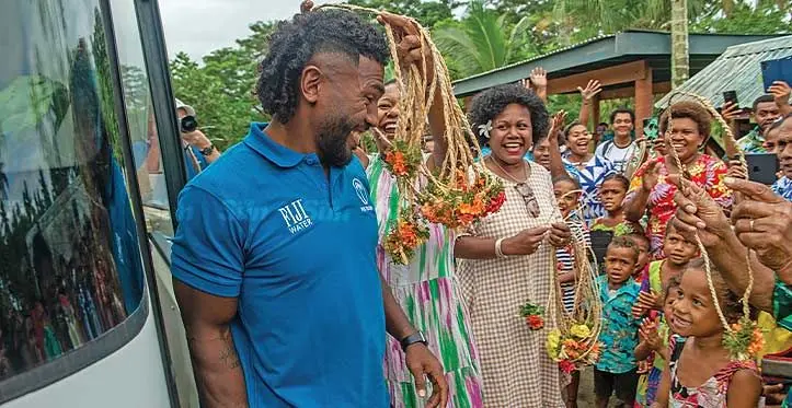 FIJI Water Flying Fijians halfback Frank Lomani. Photo: Leon Lord