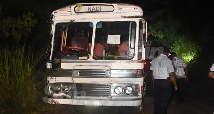 The bus that was involved in the accident. Photo: Waisea Nasokia