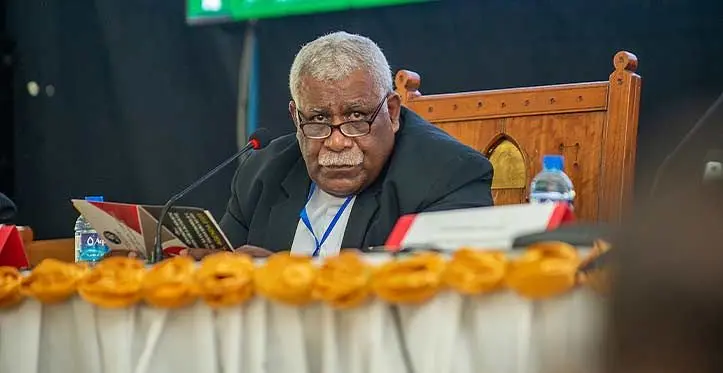 Outgoing President of the Methodist Church of Fiji, Reverend Ili Vunisuwai. Photo: Leon Lord