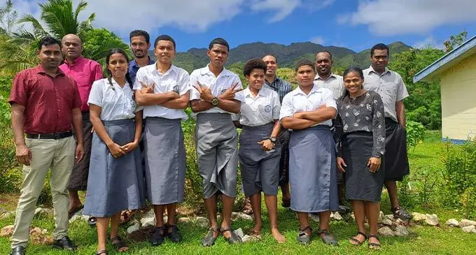 Duavata Secondary School teachers and the video core group members (students) scooped first prize during the National Constitution Day  video challenge.