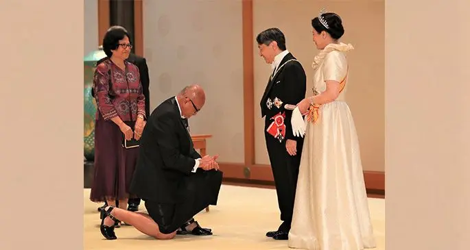 Major-General (Ret'd) Jioji Konrote joined the world leaders to attend the Enthronement ceremony of Japanese Emperor Naruhito in Tokyo yesterday. Photo: DEPTFO News 
