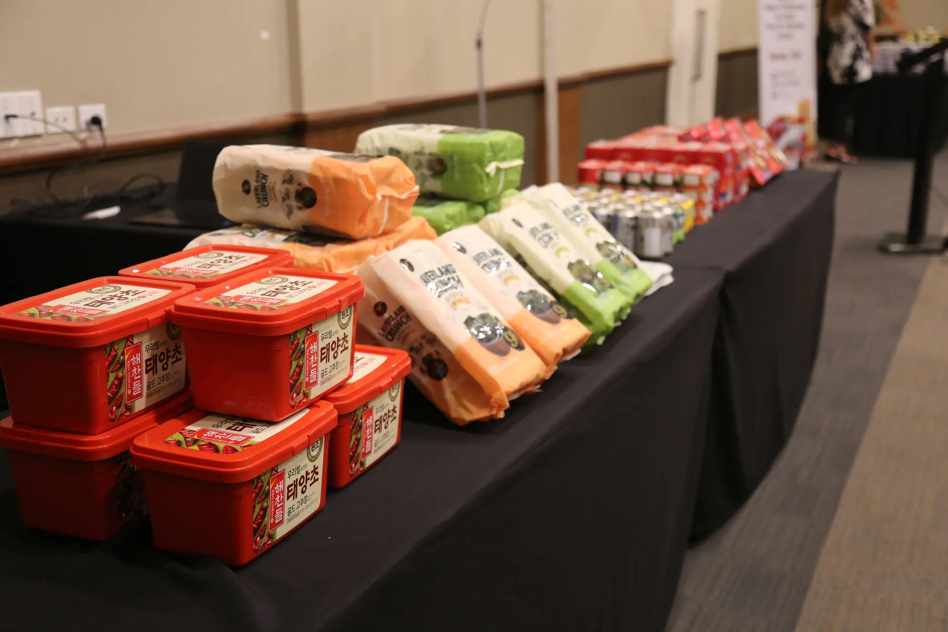 Range of Korean products that was displayed at the 2020 Korea Agro-Fisheries Food Fair and Tasting event at the Grand Pacific Hotel in Suva on August 26, 2020. Photo: Jennis Naidu