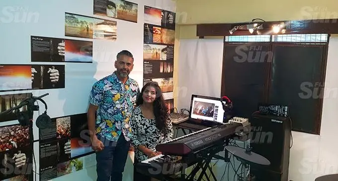 Pastor Sanjeev Verma and wife Pastor Shaleni Verma at their studio in Razak Road, Lautoka. Photo: Nicolette Chambers