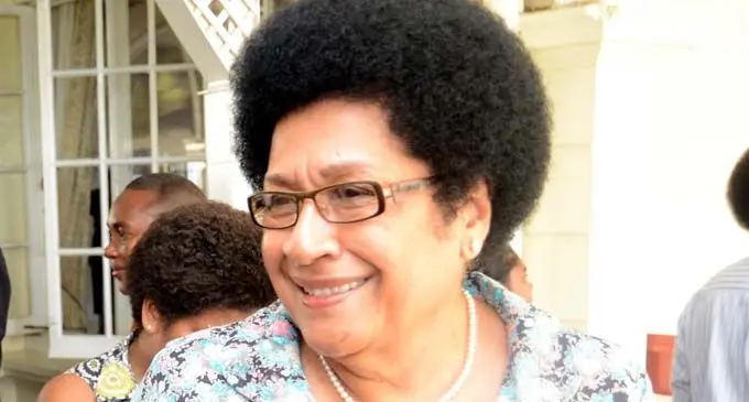 The late Speaker of Parliament Dr Jiko Luveni.