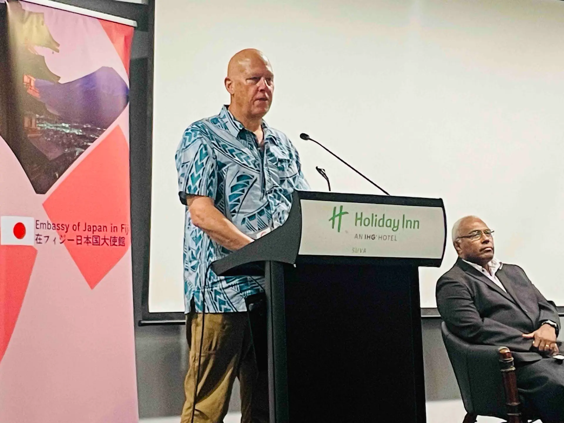 UNICEF Representatives to Fiji, Hamish Young on April 13.
