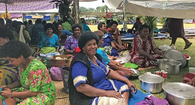 Some women of Naitasiri at Syria Park during the Naitasiri Festival.  Photo: Ilaijia Ravuwai