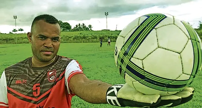 Nadi captain and goalkeeper Vereti Dickson.