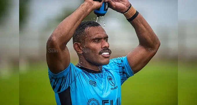 iji Airways Fiji men’s forward Kavekini Tanivanuakula during the team’s training session on January 7, 2025.   Photo: Leon Lord