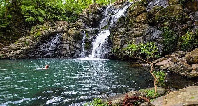 Bouma Waterfall in Taveuni Island.