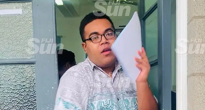 Josaia Bulinivono Naitukunivalu at the Suva Magistrates Court on 7th of April, 2020. PHOTO: Fonua Talei