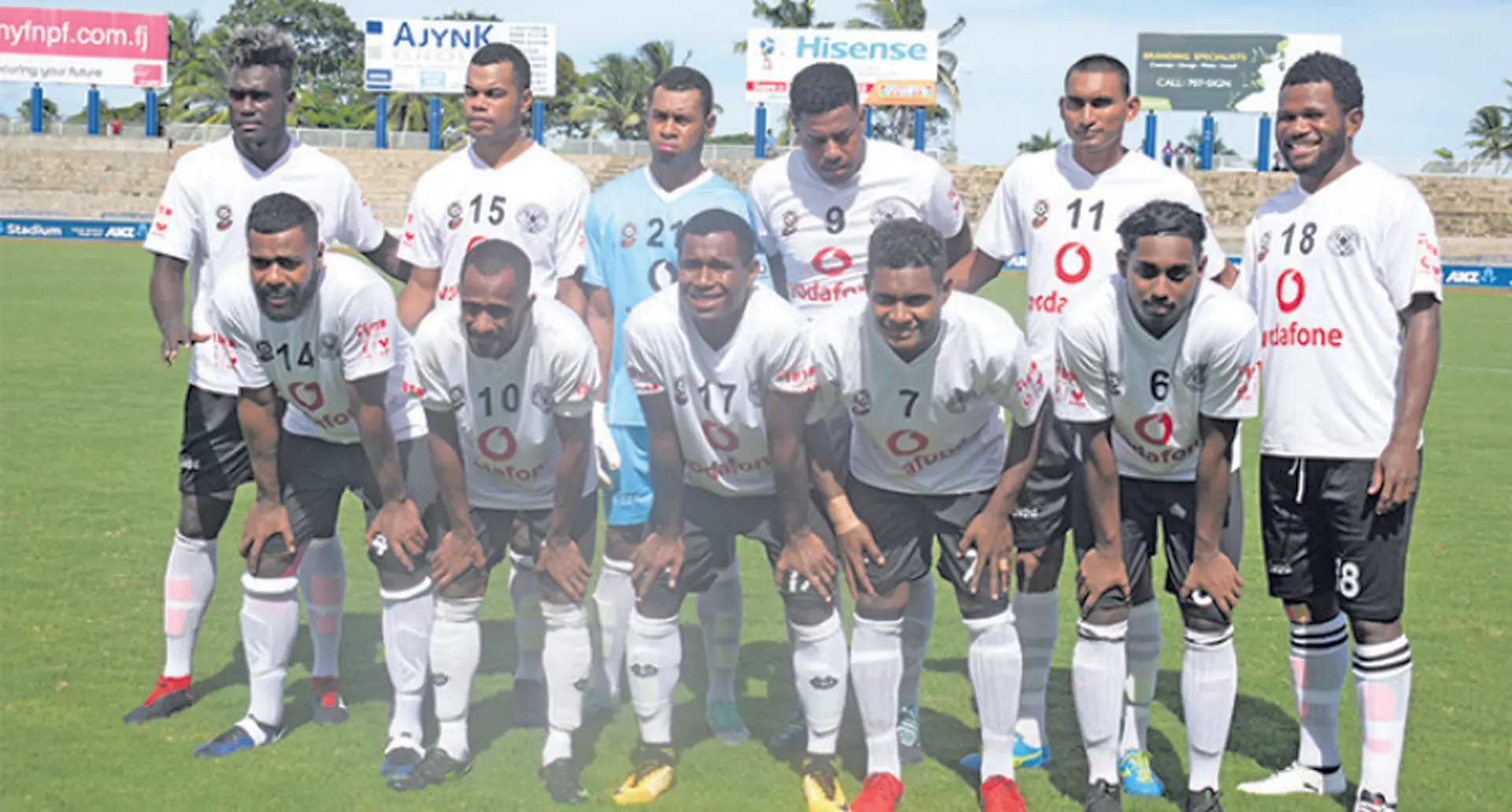 The Suva football team during a Vodafone Premiere League match at the ANZ stadium. Photo: Fiji FA 