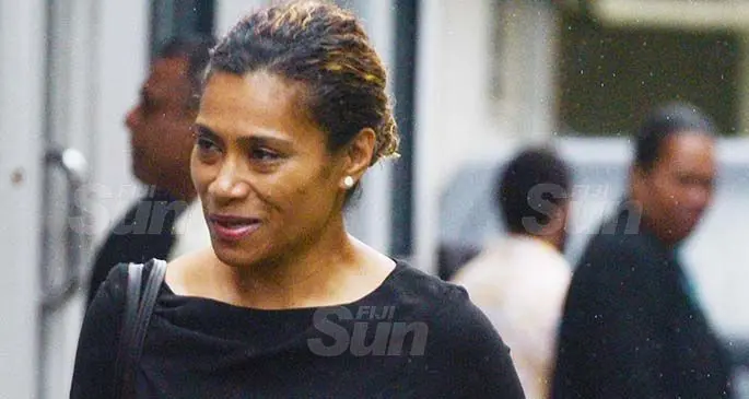 Lynda Tabuya outside Court in Suva on July 7, 2020. Photo: Ronald Kumar.