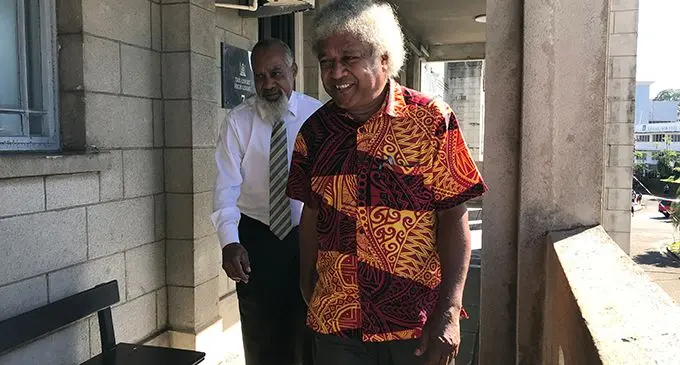 Josaia Waqabaca (right) outside Fiji Court of Appeal. Photo: Ashna Kumar