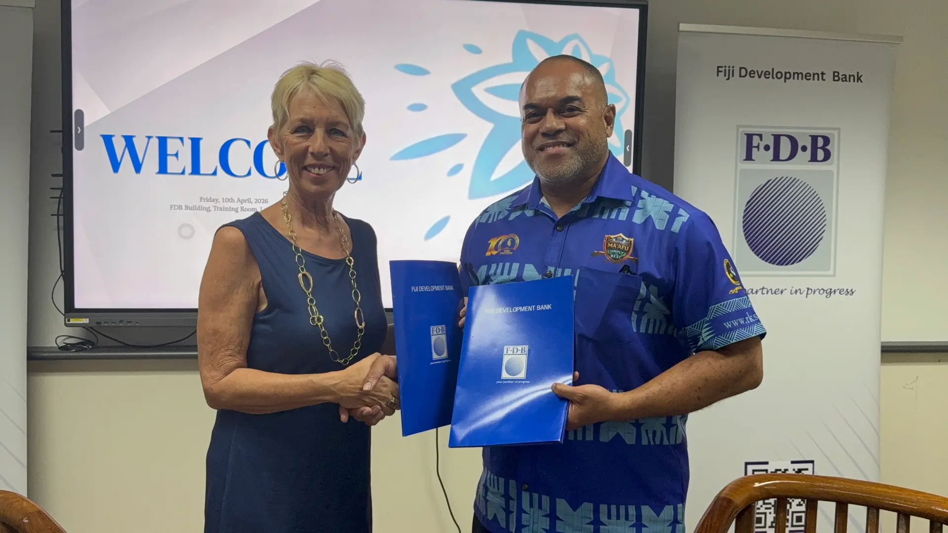 Fiji Excellence in Tourism Awards chairperson Debra Sadranu Debra Sadranu at the Offical Naming Rights at Fiji Development Bank Office on April 10,2026.