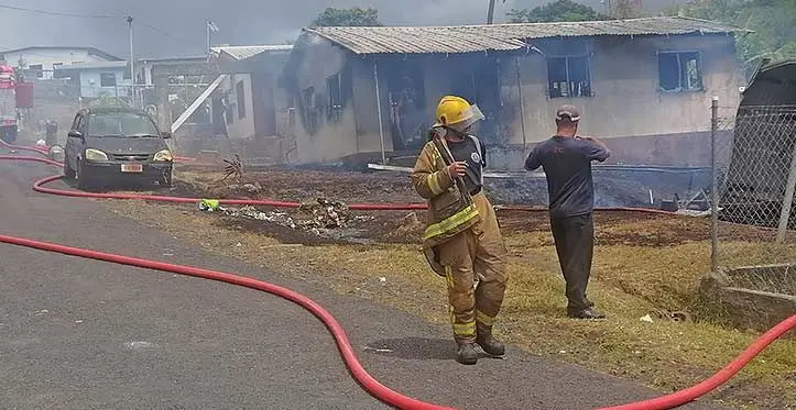The two houses that was destroyed by fire at Kashmir in Lautoka. Photo: Mereleki Nai
