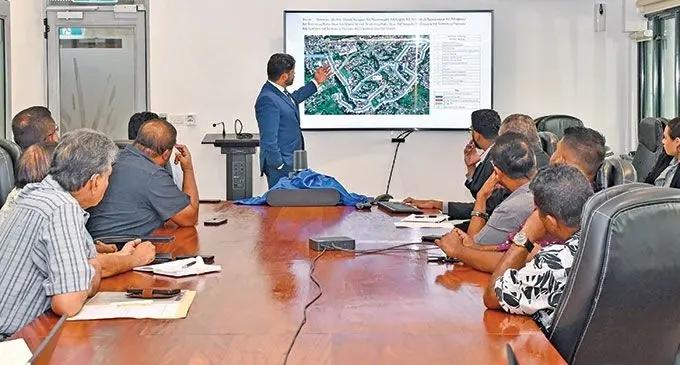 Attorney-General and Minister for Economy, Aiyaz Sayed-Khaiyum with members of the Ministry of Economy and LTA meet with bus operators to discuss the Valelevu shuttle bus pilot programme that will serve the Greater Nasinu area. Photo: DEPTFO News