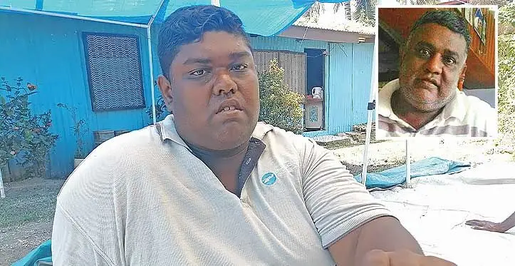 Inset: Deceased, Salesh Naidu.