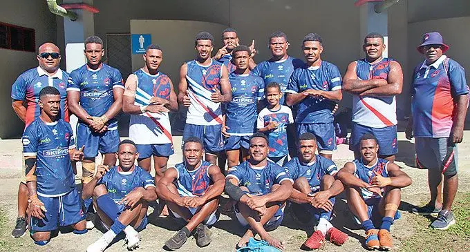 Nadi Under-20 rugby team at Ratu Cakobau Park, Nausori, on April 13, 2024. Photo: Ioane Asioli