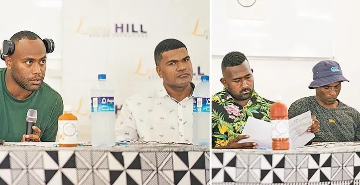 From left: Semi Dauloloma, Esira Cagi. James Singh and Abhay Chand. Photos: Lewis-Hill Boxing Promotion