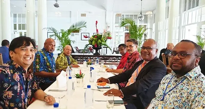 Members of the Melanesian Spearhead Group (MSG) Senior Officials Meeting at the Grand Pacific Hotel, Suva on February 10, 2020. Photo: Pinkan Tulung