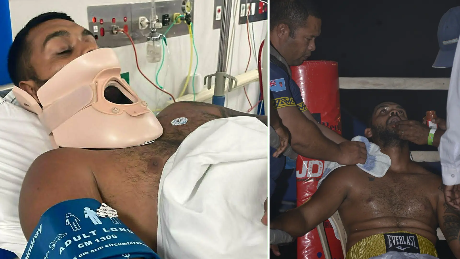 Frederick Chand in hospital. Photo: Supplied