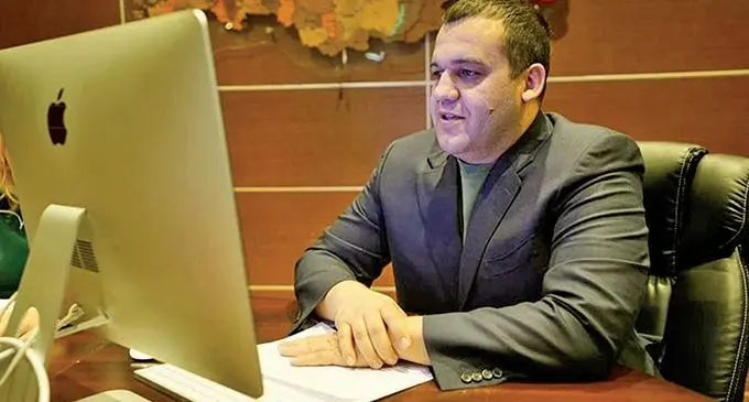 International Boxing Association (AIBA) president, Umar Kremlev, during the AIBA Continental Forum for Oceania on March 6, 2021. Photo: AIBA 