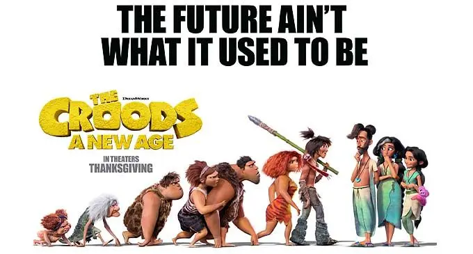 Poster of Universal and DreamWorks' "The Croods: A New Age," which wins the North American box office for the third weekend in a row with 3.01 million U.S. dollars from 2,115 locations. (Web photo)
