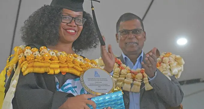 Adi Unaisi Volaurua (left), in Labasa on December 13, 2023. Photo: Jone Salusalu