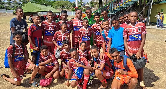 Rakiraki Primary School football team at Garvey Park, Tavua, on September 22, 2022. Photo: Waisea Nasokia 