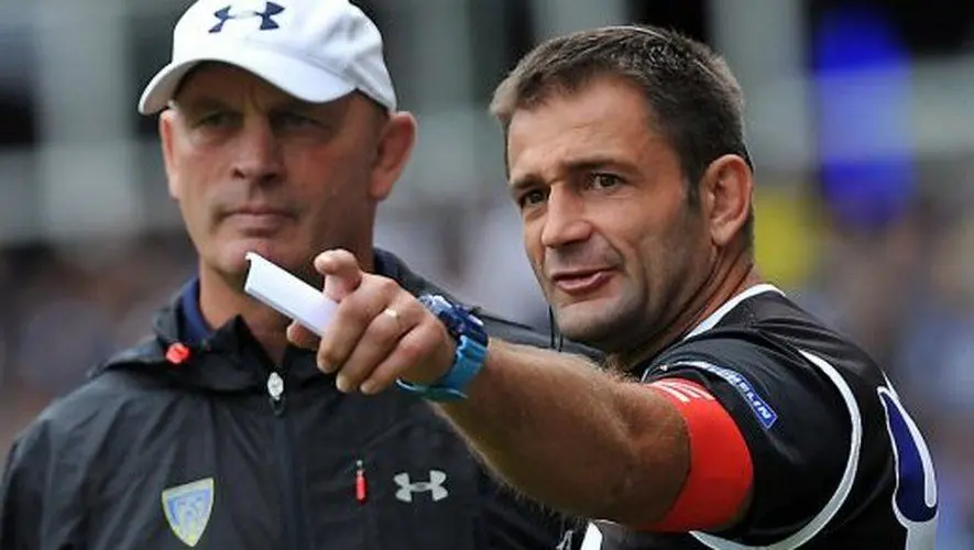 From left: Vern Cotter and Franck Azema while they were coaching Clermont.