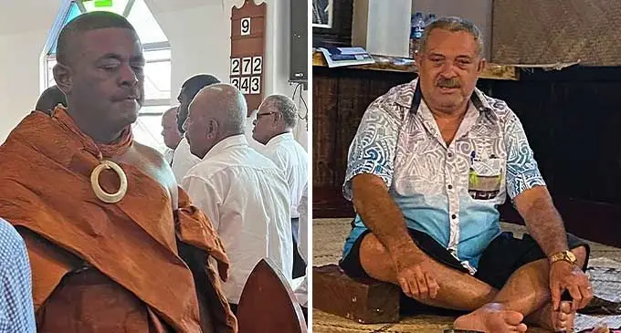 From left: Tui Sabeto Ratu Viliame Mataitoga and Tui Nawaka Ratu Joeli Naevo.