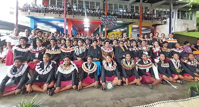 Adi Cakobau School’s newly-inducted prefects on February 16, 2024. Photo: Wati Talebula-Nuku
