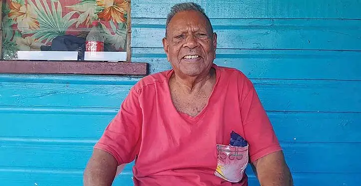 Turaga ni yavusa (Tribal leader) Vasio Bonibisai at his home on June 5, 2023. Photo: Jone Salusalu