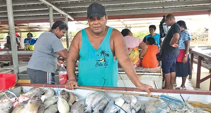 Labasa Fish Market vendors president Sakuisa Rakoso at the market on February 13, 2021.  Photo: Laisa Lui