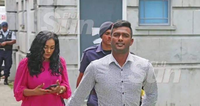 Sebastian Singh outside of the Suva court on December 30, 2019. Photo: Kelera Sovasiga