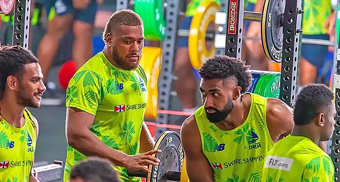 Swire Shipping Fijian Drua during their training.
