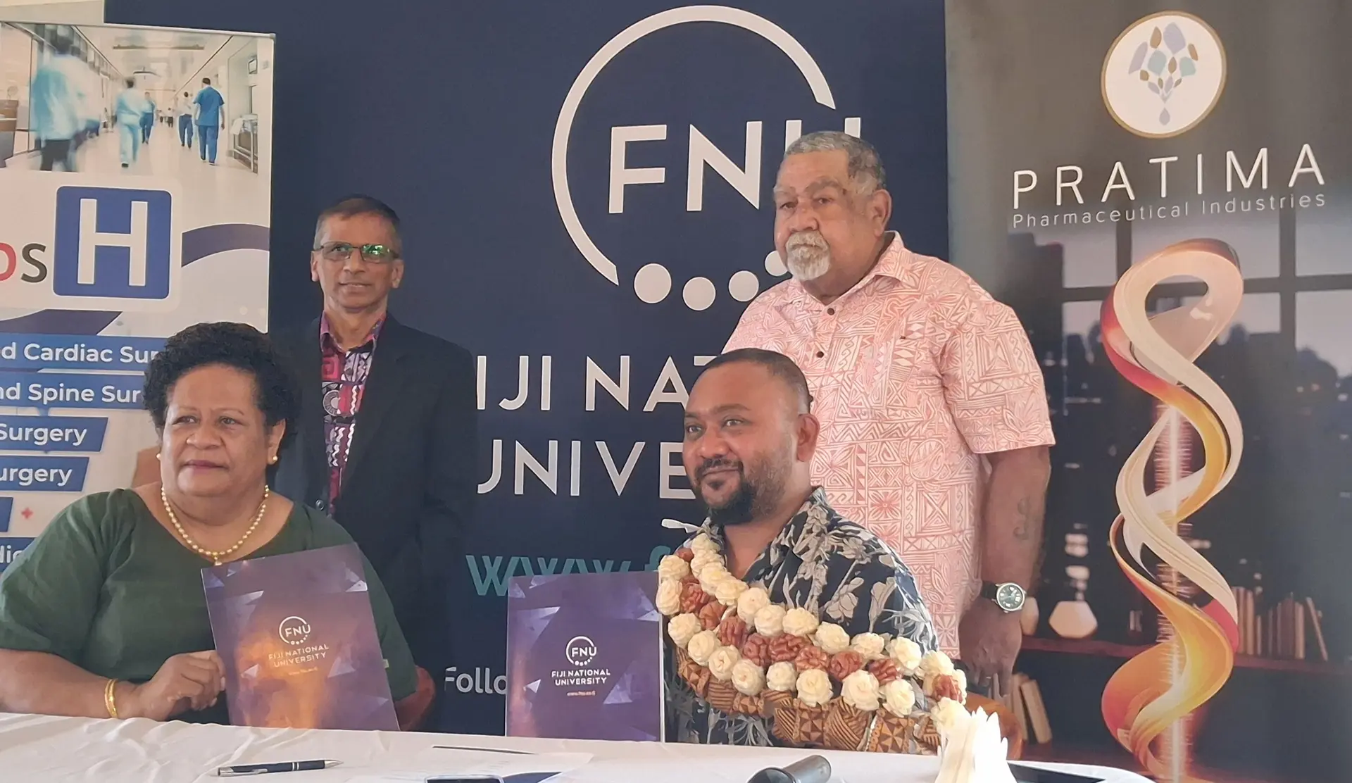 Pacific Specialist Hospitals (PSH) has signed a memorandum of understanding (MoU) with Fiji National University (FNU) 