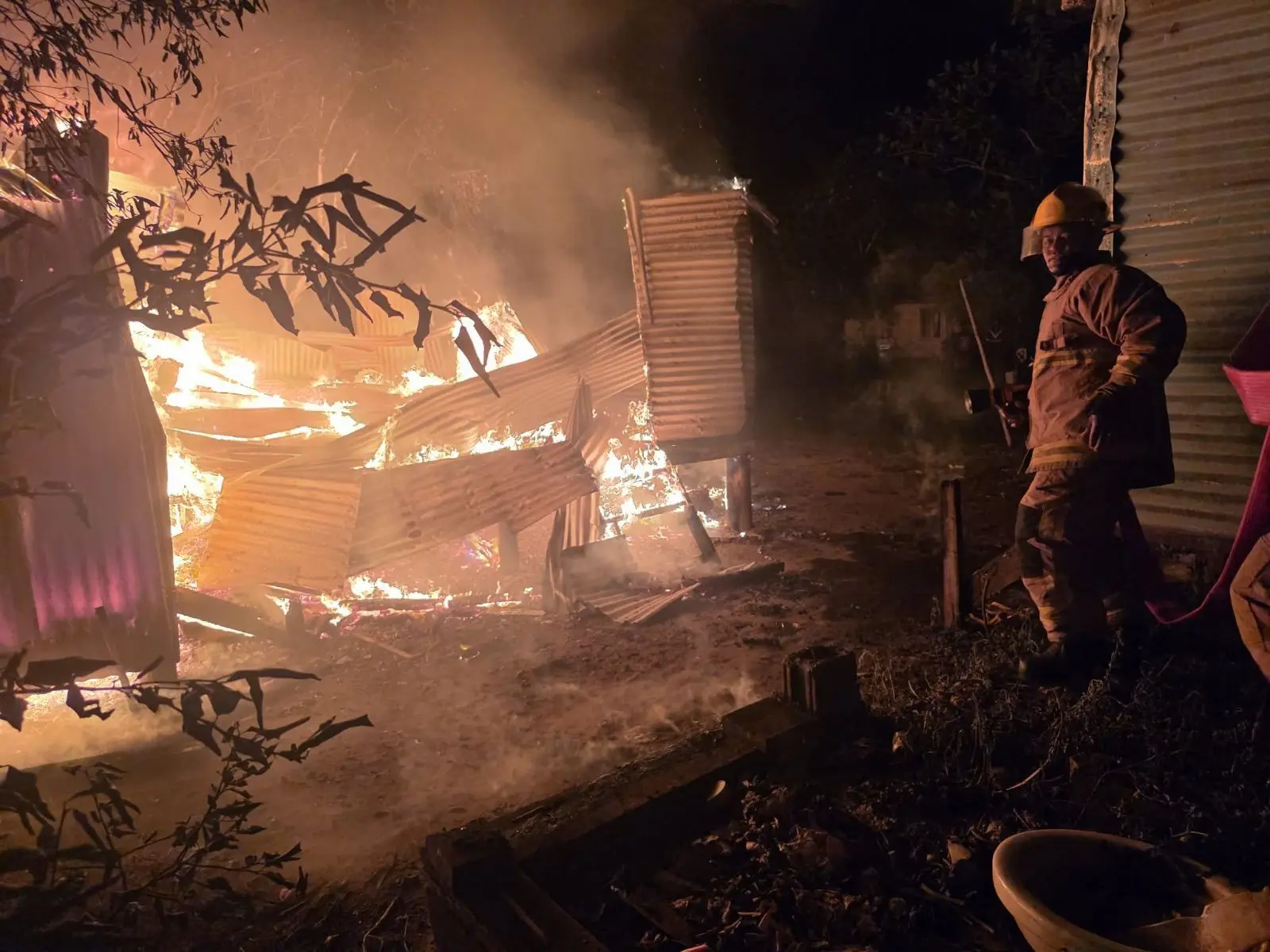 A family of seven has been left homeless after a fire destroyed their home at Bila Settlement in Lautoka during the early hours of yesterday morning.