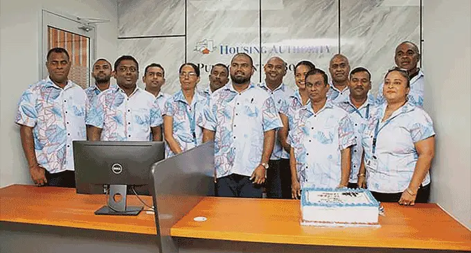 Staff of the Housing Authority and Public Rental Board during the opening of the Lautoka branch on May 3, 2023.