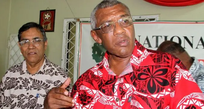 NFP president Pio  Tikoduadua.(closest to the camera)