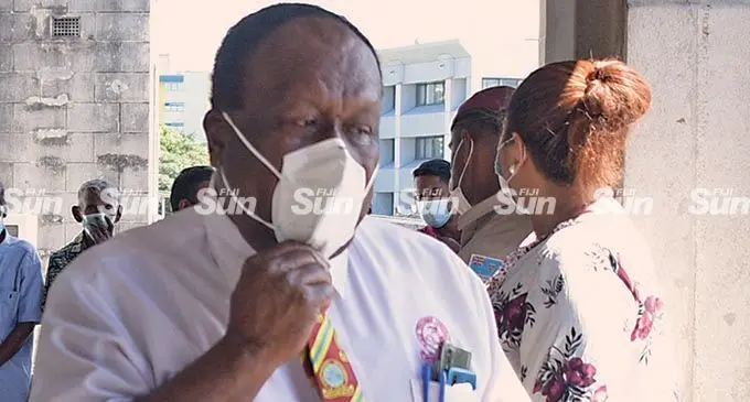 Fijian Teachers Union General Secretary Paula Manumanunitoga outside Court on February 16, 2022.  Photo: Ronald Kumar.
