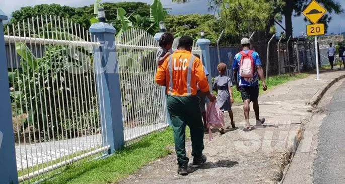 Parents were seen picking up their children from Saint Thomas Primary School, Central College, Natabua High School, Lautoka Primary School, Jasper Williams Primary School and Jasper Williams High School.