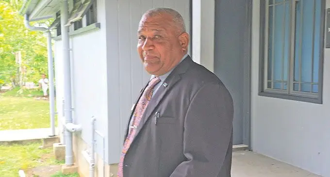 Ex-minister Kalaveti Ravu outside the Suva Magistrate’s Court on February 4, 2025. Photo: Beranadeta Nagatalevu