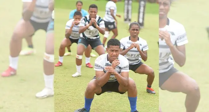 Members of the Fijiana sevens side training at Suva’s Albert Park on September 19, 2023. Photo: Ronald Kumar