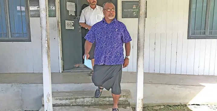 File Photo: Solo Mara outside the Magistrates Court in Suva on October 12, 2022. 