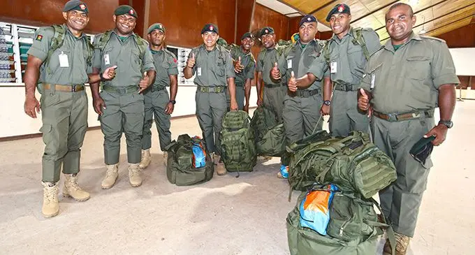 Members of the RFMF contingent who are heading to Australia.  Photos: DEPTFO News
