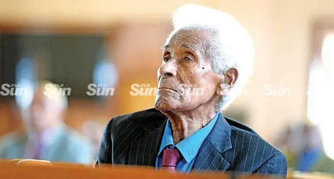 Retired Methodist Church Reverend Pauliasi Vatanitawake, 92, during the Methodist Church annual divisional superintendent retreat at Centenary Methodist Church on February 10, 2022. Photo: Ronald Kumar