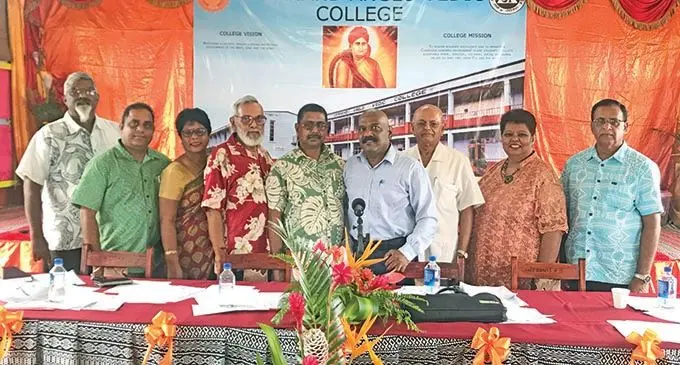 Committee members of the Arya Pratinidhi Sabha (APS) of Fiji during their educational committee meeting in Suva on February 13, 2021. Photo: Kelera Sovasiga