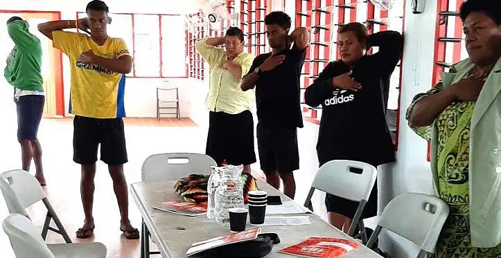Cancer awareness carried out by the Fiji Cancer Society.