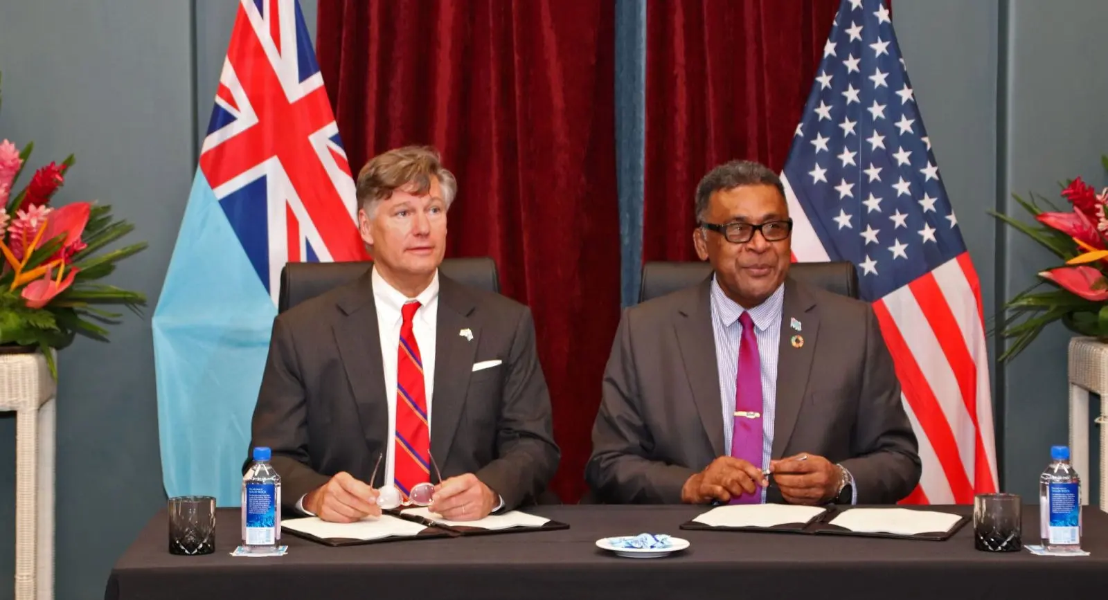 The Compact Development Funding Agreement was signed on Saturday by U.S. Deputy Secretary of State Christopher Landau and Fiji’s Minister for Finance, Commerce and Business Development, Esrom Immanuel.